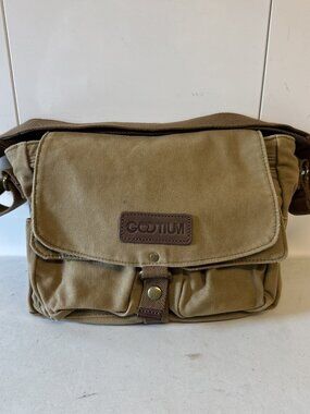 Gootium Canvas Messenger Bag Vintage Crossbody Shoulder Military Bag Adjustable